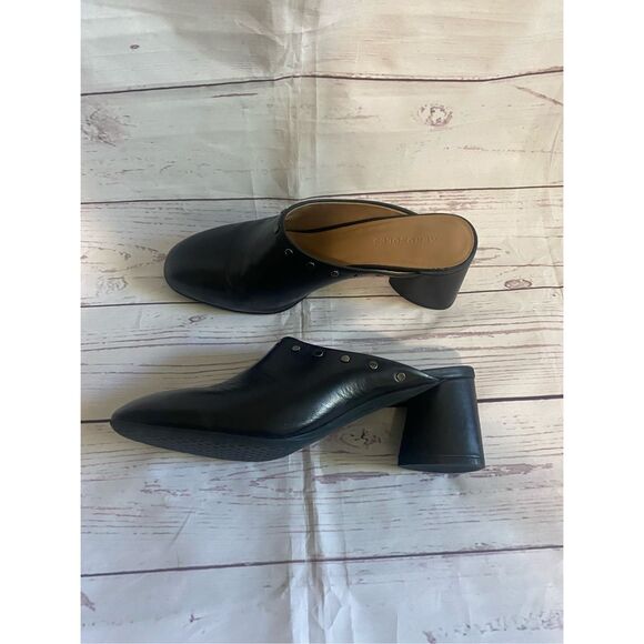 Aerosols leather block heel shoe size 9 1/2 - Picture 1 of 6
